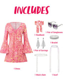 JOYIN 70s Disco Outfit for Women - Halloween Dress & Accessories Set