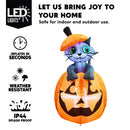 Joiedomi 5 FT Animated Pumpkin Inflatable with Cat - LED Outdoor Decor