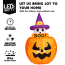 Joiedomi 5 FT Animated Pumpkin Ghost Inflatable - LED Outdoor Decor