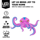 JOYIN 10 FT Inflatable Rooftop Octopus - LED Light Up Halloween Decor