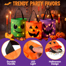 JOYIN 3 PCS Light Up Pumpkin Buckets - Glow While You Trick or Treat