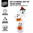 JOYIN Giant Overlap Ghost Inflatable - LED Halloween Outdoor Decoration