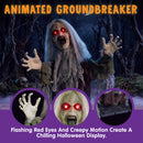 Zombie Groundbreaker with Glowing Eyes – Halloween Yard Decor