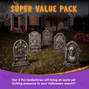 JOYIN 26" 5 PCS Extra Large Flat Tombstones - Halloween Yard Decor