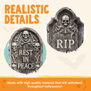 JOYIN 26" 5 PCS Extra Large Flat Tombstones - Halloween Yard Decor