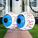 Joiedomi 3 FT Inflatable Light Up Eyeball with LEDs - Blue Halloween Decor