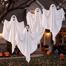 JOYIN 4 PCS 27.5" Hanging Ghosts - Halloween Outdoor Yard Decoration