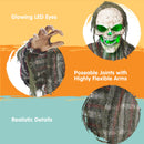 Animated Zombie Groundbreaker with Green Light & Movable Arms