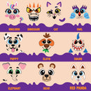 Klever Kits Halloween Pumpkin Decorating Kit - 10 Animal Designs for Kids