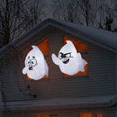 JOYIN 2 Pack 2.6 FT Inflatable Window Ghost - LED Halloween Decor