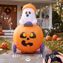 Remote Control Halloween Inflatable Ghost Pumpkin Car Toy for Kids