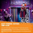 JOYIN 67" Animatronic Clown with Pop-Up Box - Motion Activated Halloween Prop