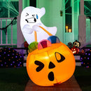Halloween Inflatable Ghost 5ft with LED Lights – Outdoor Yard Decor