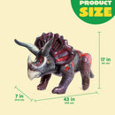 JOYIN 43" Inflatable Triceratops Dinosaur - Party Decoration & Gift