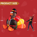 JOYIN 6 FT Thanksgiving Inflatable Turkey - LED Light Up Outdoor Decor