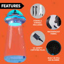 Joiedomi 9 FT Halloween Inflatable UFO Cow Abduction - LED Outdoor Decor