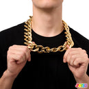 JOYIN Chunky Fake Gold Chain - Hip Hop Rapper Halloween Costume Jewelry