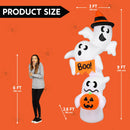 JOYIN Giant Overlap Ghost Inflatable - LED Halloween Outdoor Decoration