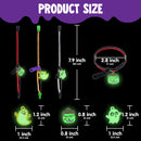 JOYIN 60 PCS Glow Zipper Bracelets - Share the Glow This Halloween