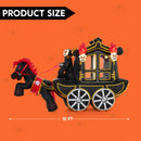 Joiedomi 10 FT Hellfire Carriage Inflatable with LEDs - Halloween Yard Decor
