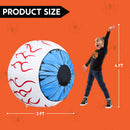Joiedomi 3 FT Inflatable Light Up Eyeball with LEDs - Blue Halloween Decor