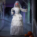 JOYIN 67" Animatronic Bride - 180° Twisting Head Jump Scare Halloween Prop