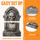 JOYIN 26" 5 PCS Extra Large Flat Tombstones - Halloween Yard Decor