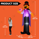 Halloween Inflatable Pumpkin Ghost Vampire 12ft with LED Eyes – Yard