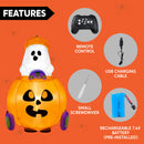 Remote Control Halloween Inflatable Ghost Pumpkin Car Toy for Kids