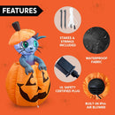 Joiedomi 5 FT Animated Pumpkin Inflatable with Cat - LED Outdoor Decor
