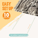 JOYIN 26" 5 PCS Extra Large Flat Tombstones - Halloween Yard Decor
