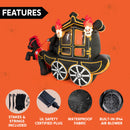Joiedomi 10 FT Hellfire Carriage Inflatable with LEDs - Halloween Yard Decor