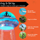 Joiedomi 9 FT Halloween Inflatable UFO Cow Abduction - LED Outdoor Decor