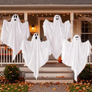 JOYIN 4 PCS 27.5" Hanging Ghosts - Halloween Outdoor Yard Decoration