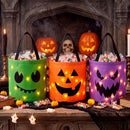 JOYIN 3 PCS Light Up Pumpkin Buckets - Glow While You Trick or Treat