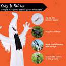 Joiedomi 12 FT Inflatable Ghost with LEDs - Giant Halloween Yard Decor