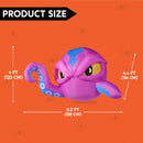 Joiedomi 4 FT Inflatable Purple Octopus Window Decor - LED Halloween Prop