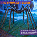 JOYIN 2 Pack 5 FT Hairy Brown Spider - Halloween Outdoor Haunted House Prop
