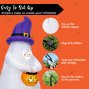 Joiedomi 5 FT Inflatable Witch Ghost with Projector Face & Music - LED Decor