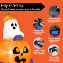 Remote Control Halloween Inflatable Ghost Pumpkin Car Toy for Kids