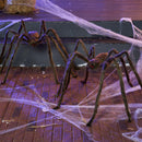 JOYIN 2 Pack 5 FT Hairy Brown Spider - Halloween Outdoor Haunted House Prop