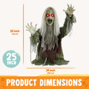 Zombie Groundbreaker with Glowing Eyes – Halloween Yard Decor