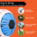 Joiedomi 3 FT Inflatable Light Up Eyeball with LEDs - Blue Halloween Decor