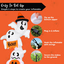 JOYIN Giant Overlap Ghost Inflatable - LED Halloween Outdoor Decoration