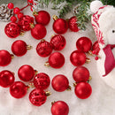 Joiedomi 24 PCS Red Christmas Balls - 1.6" Shatterproof Tree Ornaments
