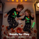 JOYIN Kids Skeleton Pajamas - Glow in the Dark 100% Cotton for 3T-8Y