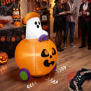 Remote Control Halloween Inflatable Ghost Pumpkin Car Toy for Kids