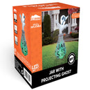 Halloween Inflatable Ghost in Jar 6ft with Green LED Lights