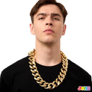 JOYIN Chunky Fake Gold Chain - Hip Hop Rapper Halloween Costume Jewelry