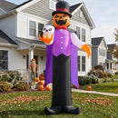 Halloween Inflatable Pumpkin Ghost Vampire 12ft with LED Eyes – Yard